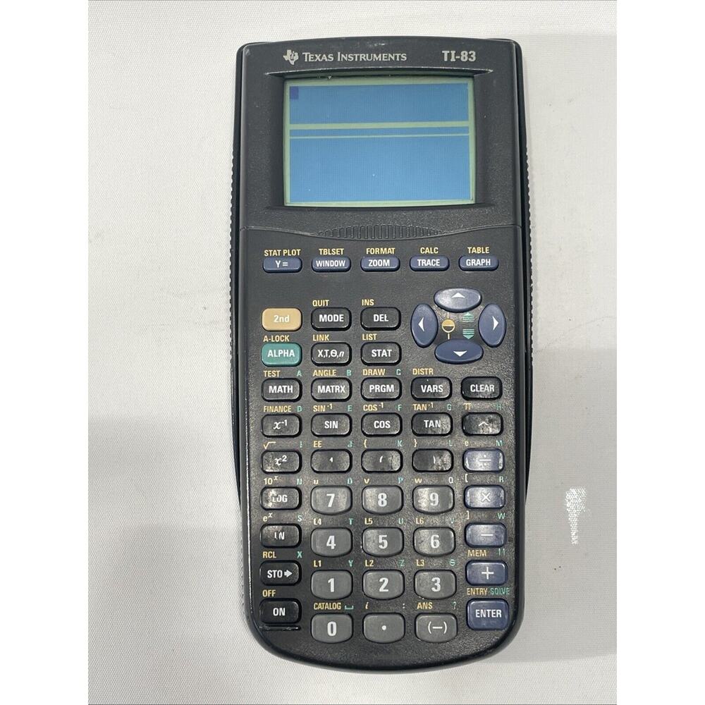 Texas Instruments TI-83 Plus Graphing Calculator TESTED WORKS 1999